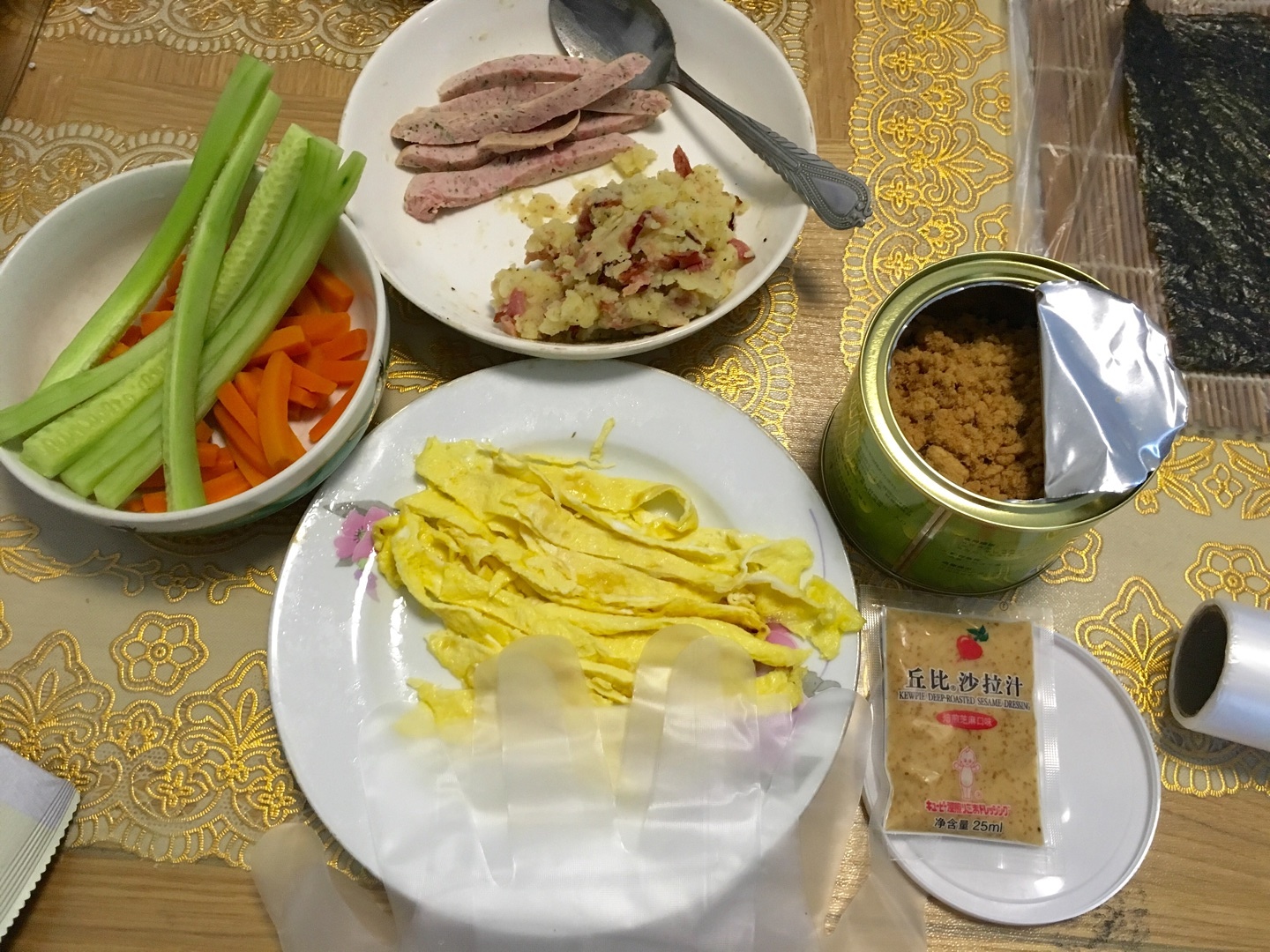 小新的紫菜包飯和懶人飯糰的做法 步骤4