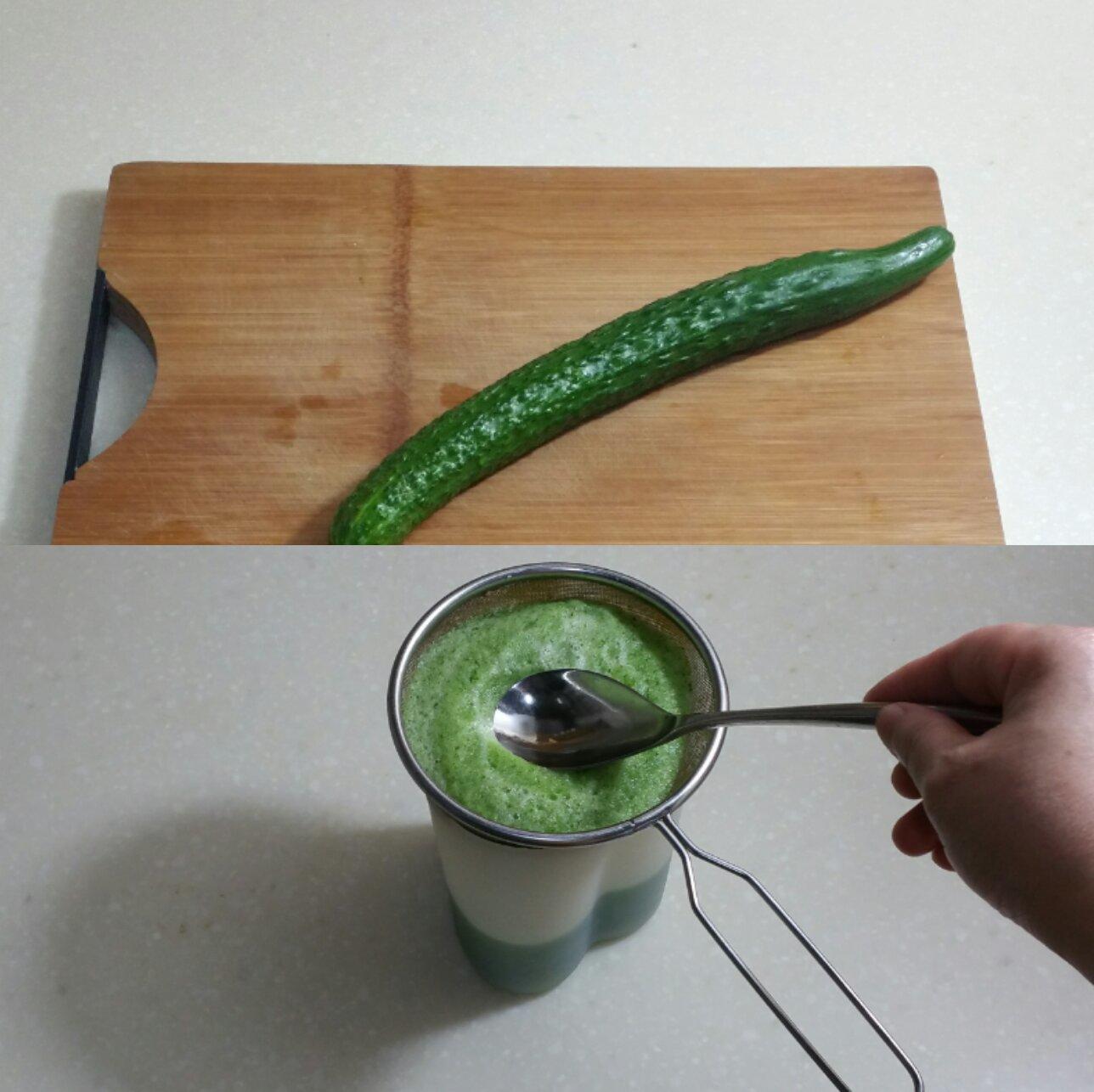 黃瓜饅頭---黃瓜汁的做法 步骤1