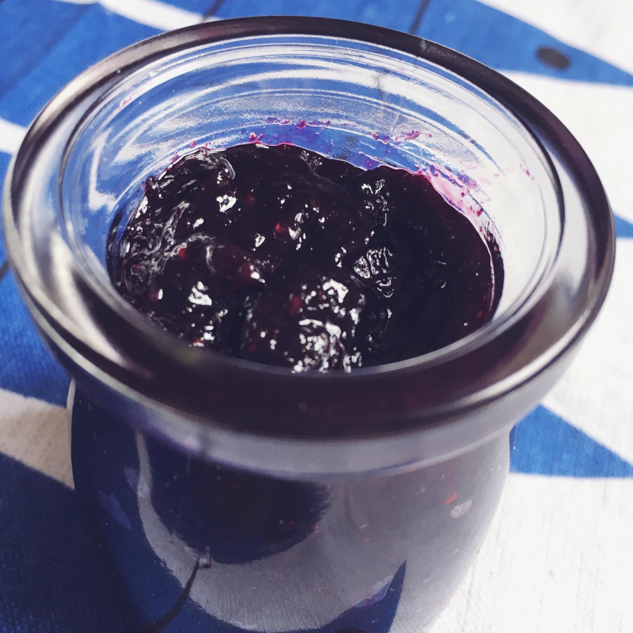 藍莓山藥泥（附藍莓醬製作）的做法 步骤4