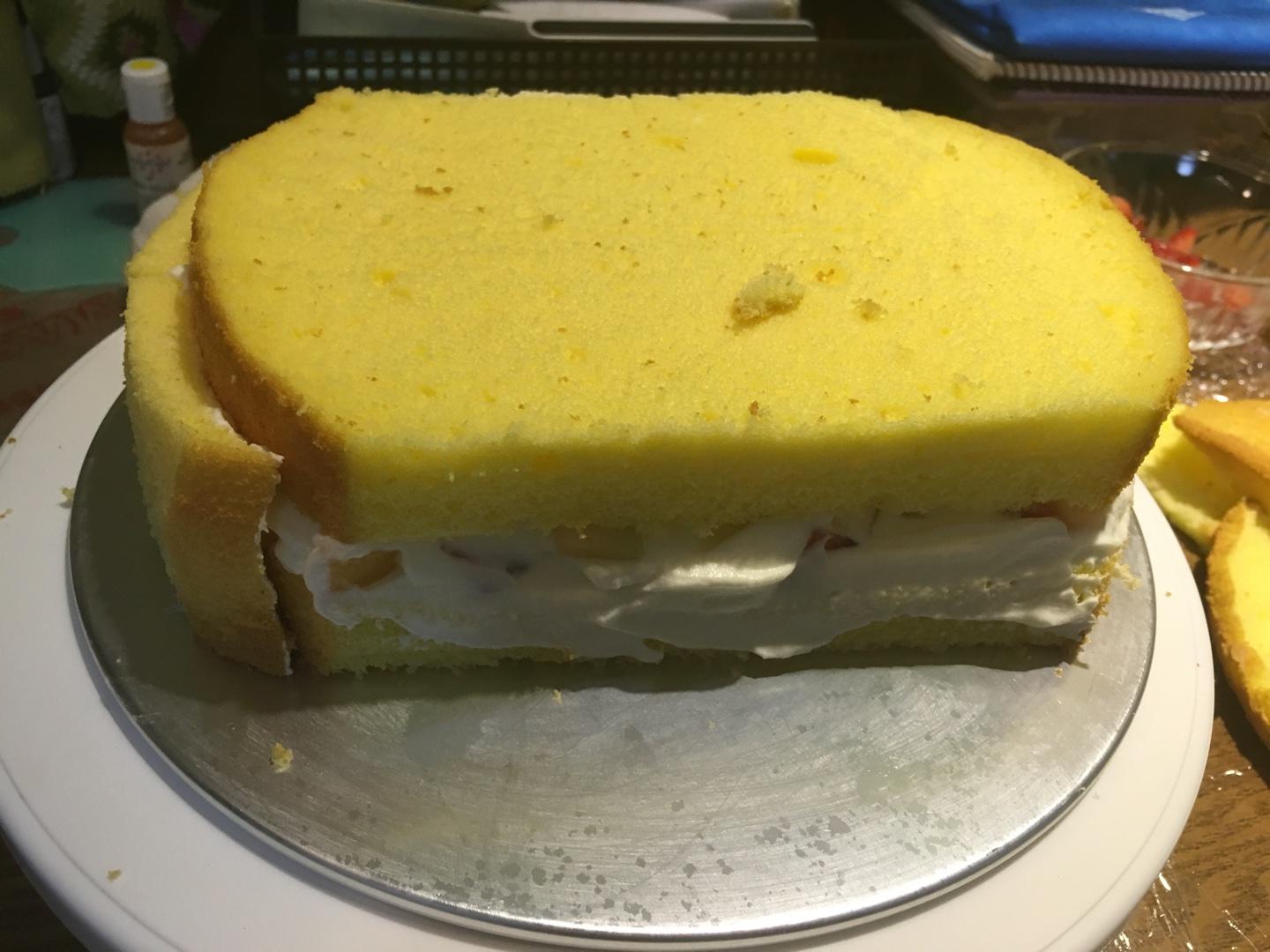 變形金剛大黃蜂蛋糕的做法 步骤3