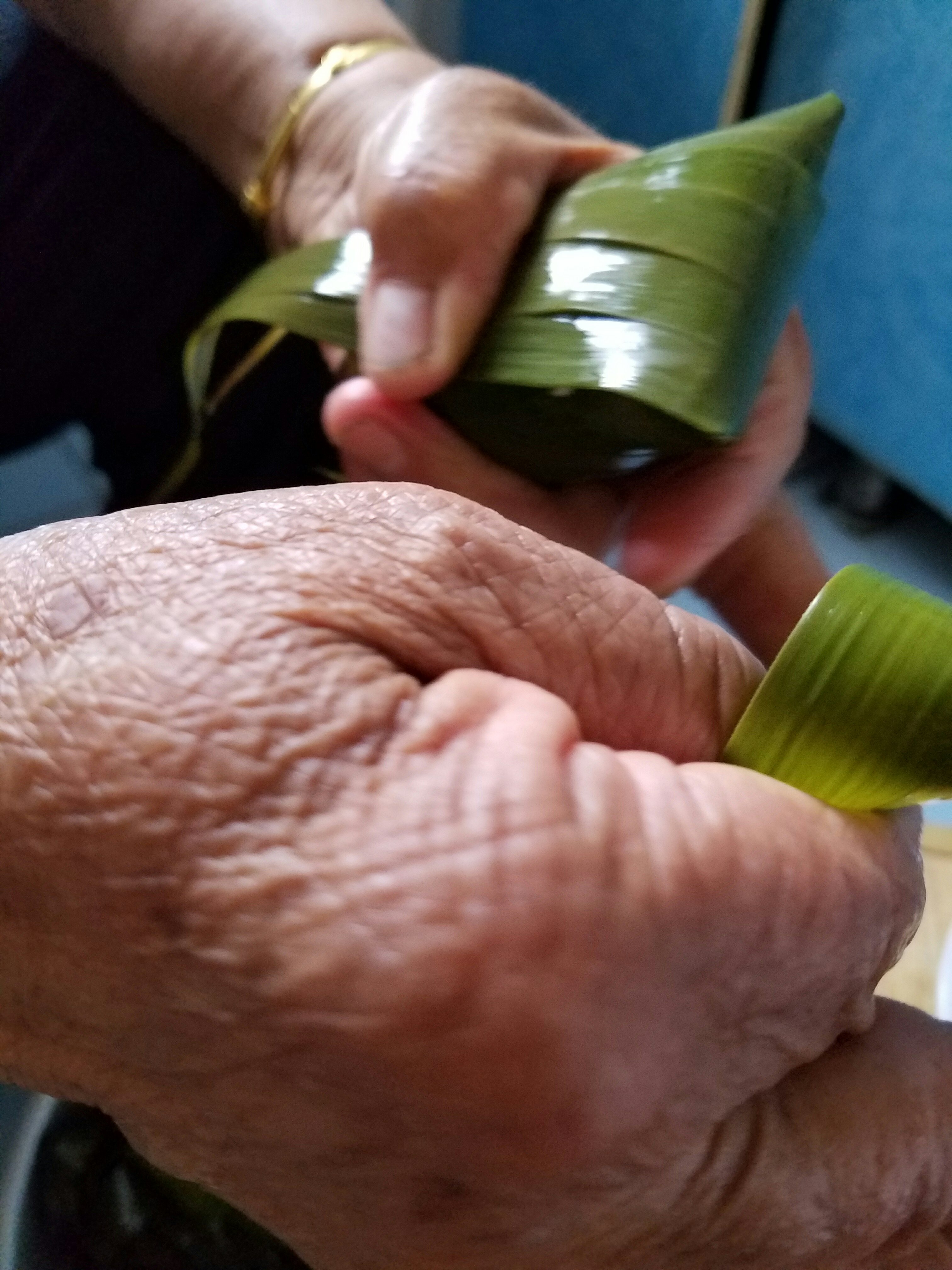 記錄70歲老媽包粽子的做法 步骤13