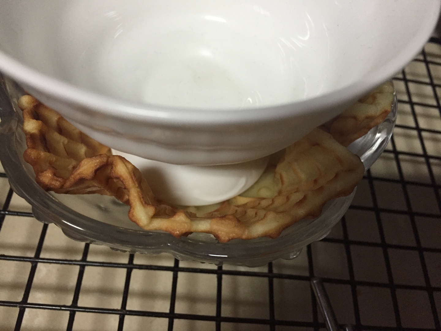 冰激凌脆皮蛋筒(冰激凌碗)的做法 步骤9