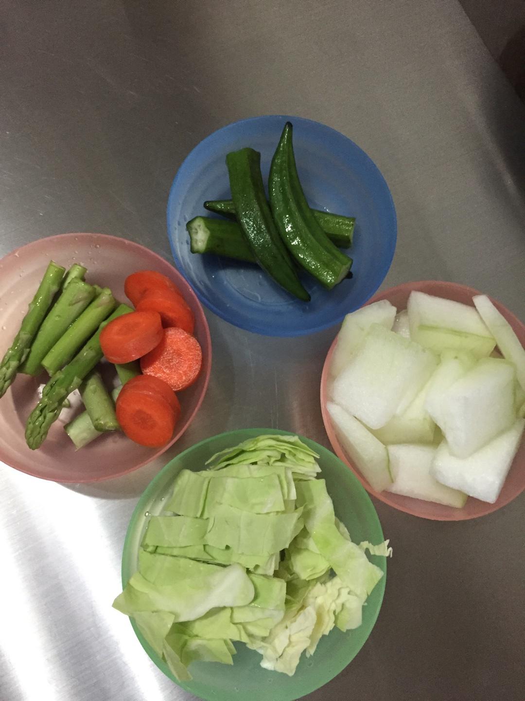 7日減肥餐之早喝果蔬汁晚喝蔬菜湯第五天的做法 步骤3