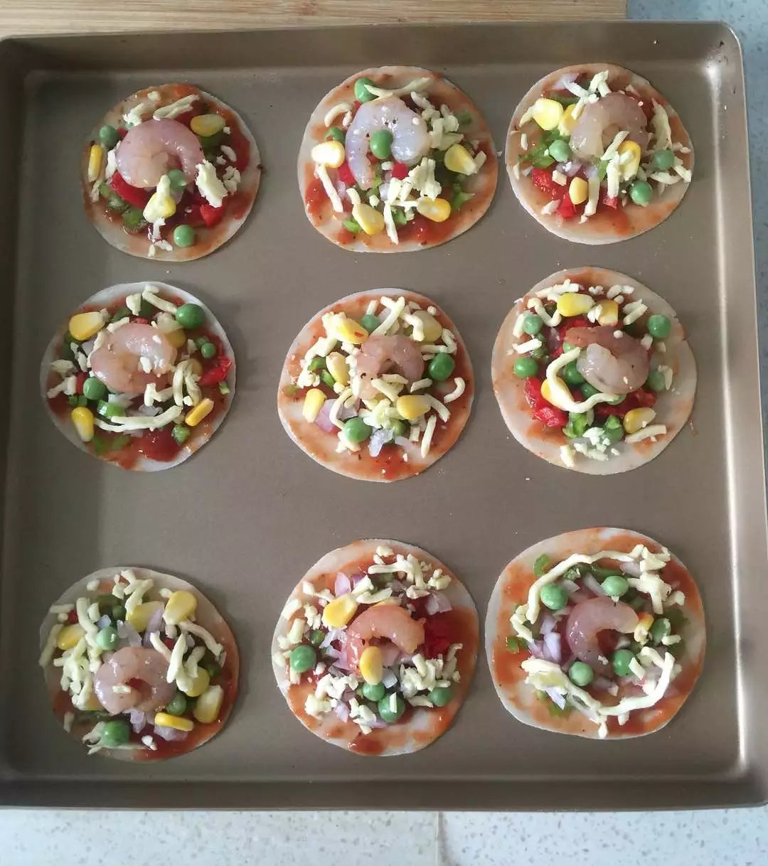 迷你小披薩——餃子皮版的做法 步骤6
