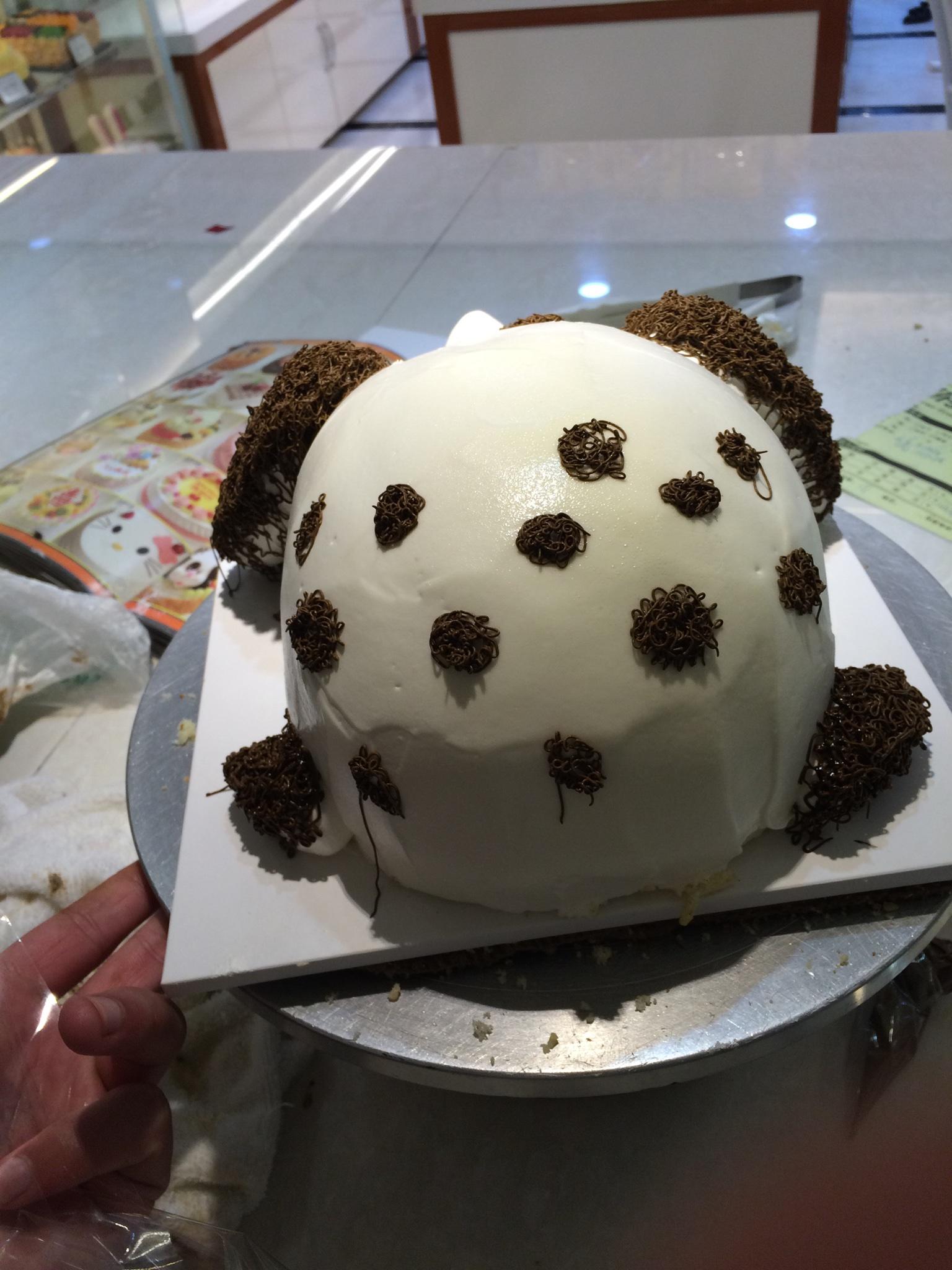 蛋糕3D…狗的做法 步骤10
