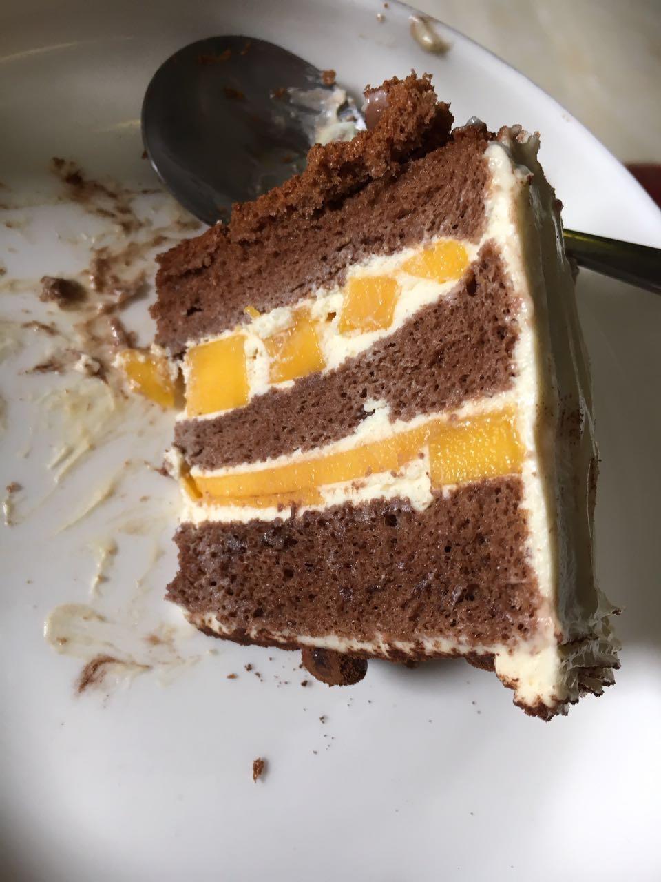 巧克力芒果奶油蛋糕的做法 步骤6