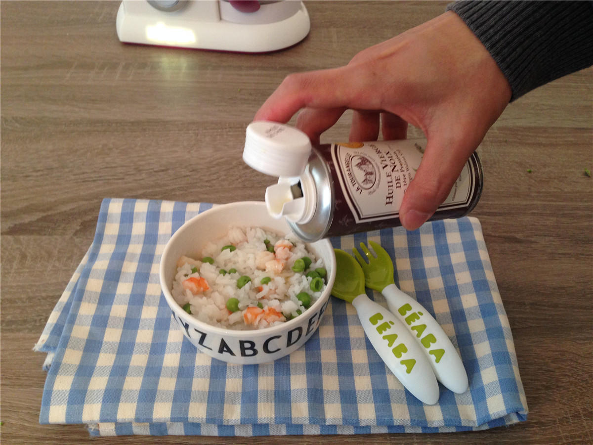 寶寶食譜-蝦仁豌豆飯的做法 步骤8