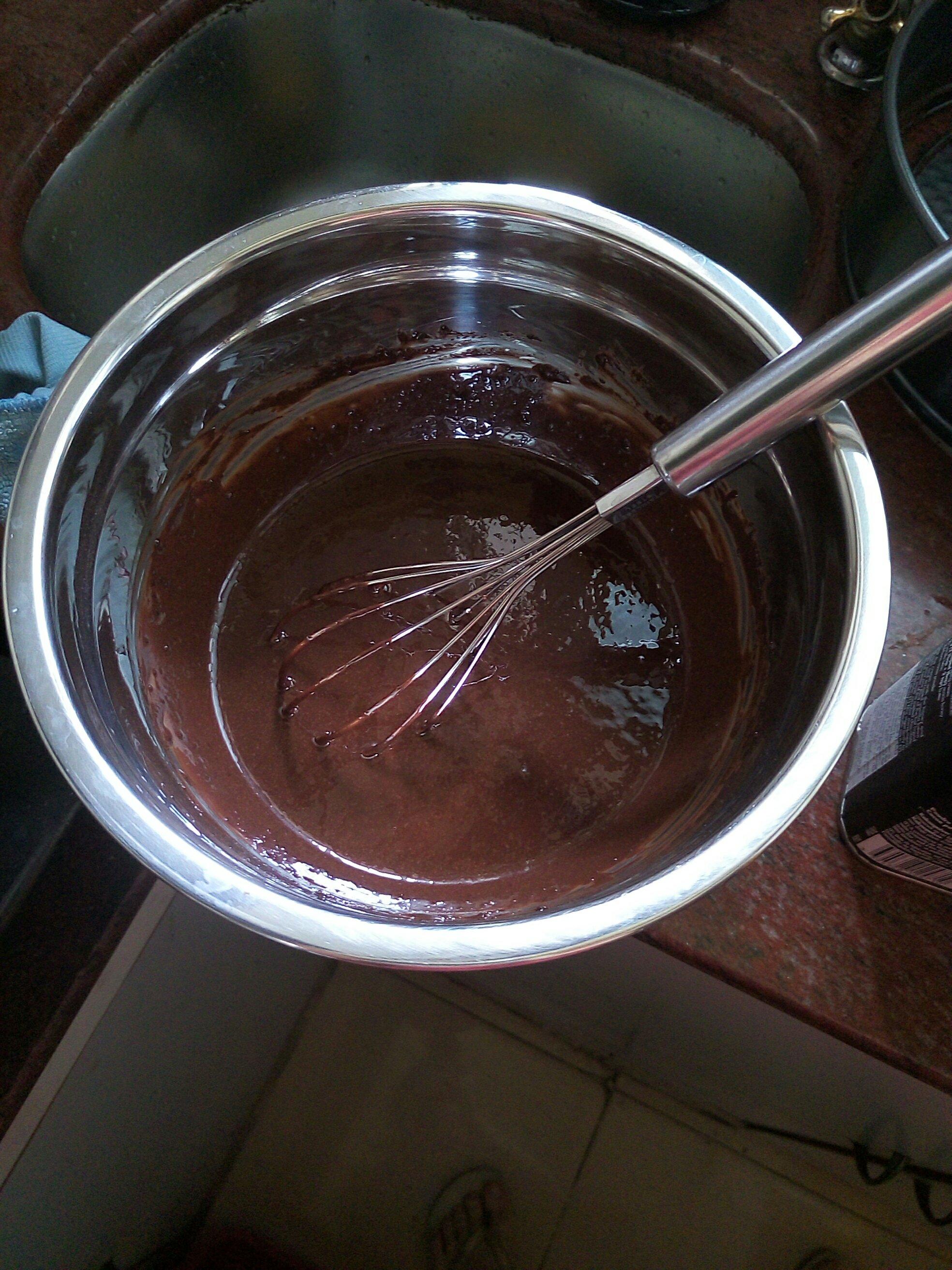 chocolate mud cake泥巴蛋糕10寸版的做法 步骤9