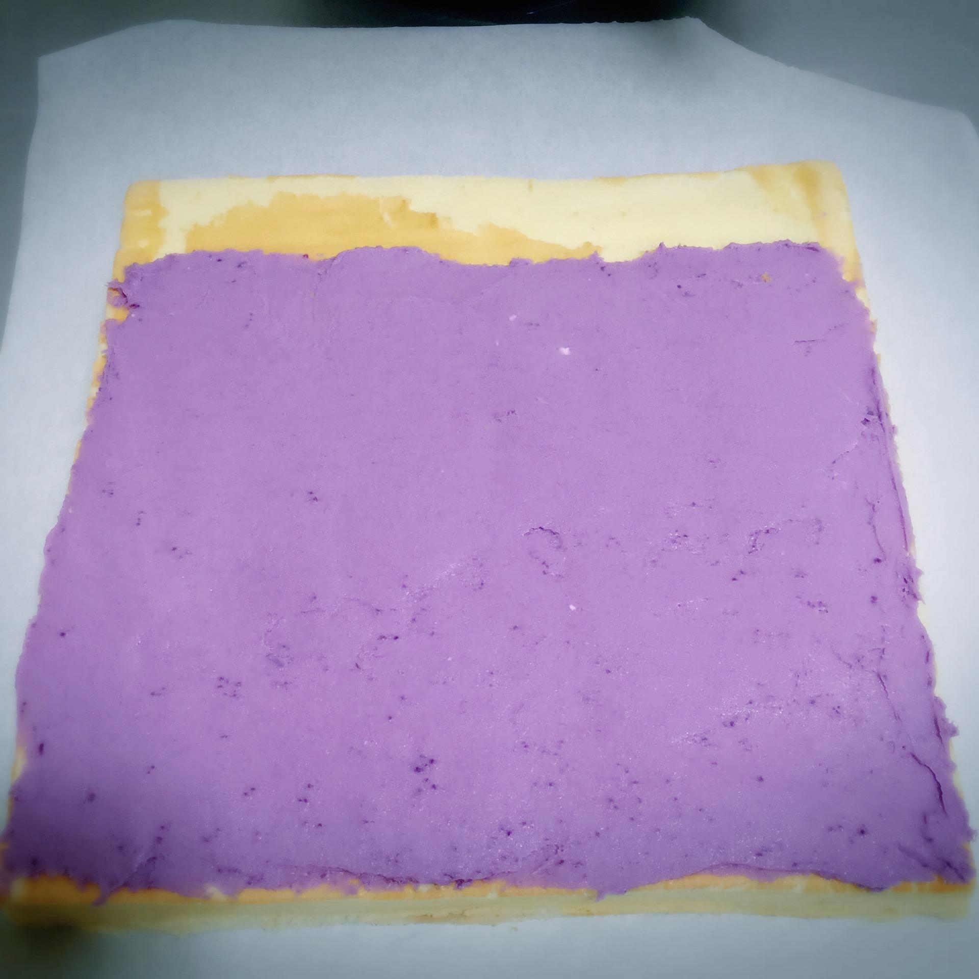 兒童節彩色氣球*紫薯蛋糕卷的做法 步骤19