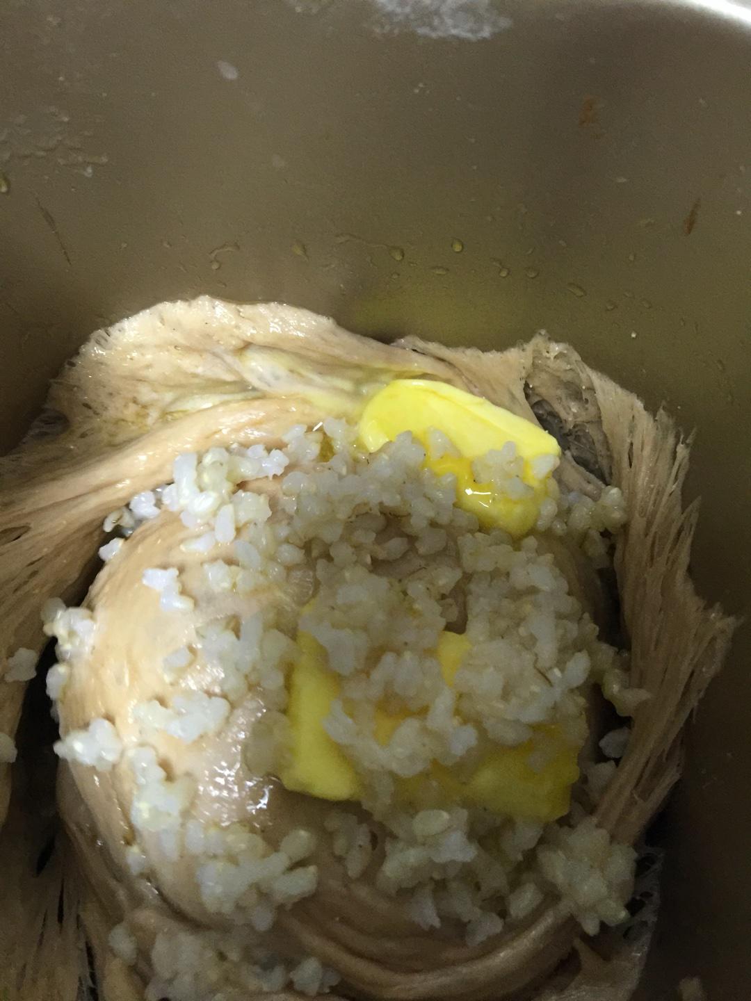 麪包機版 糙米可可吐司的做法 步骤4