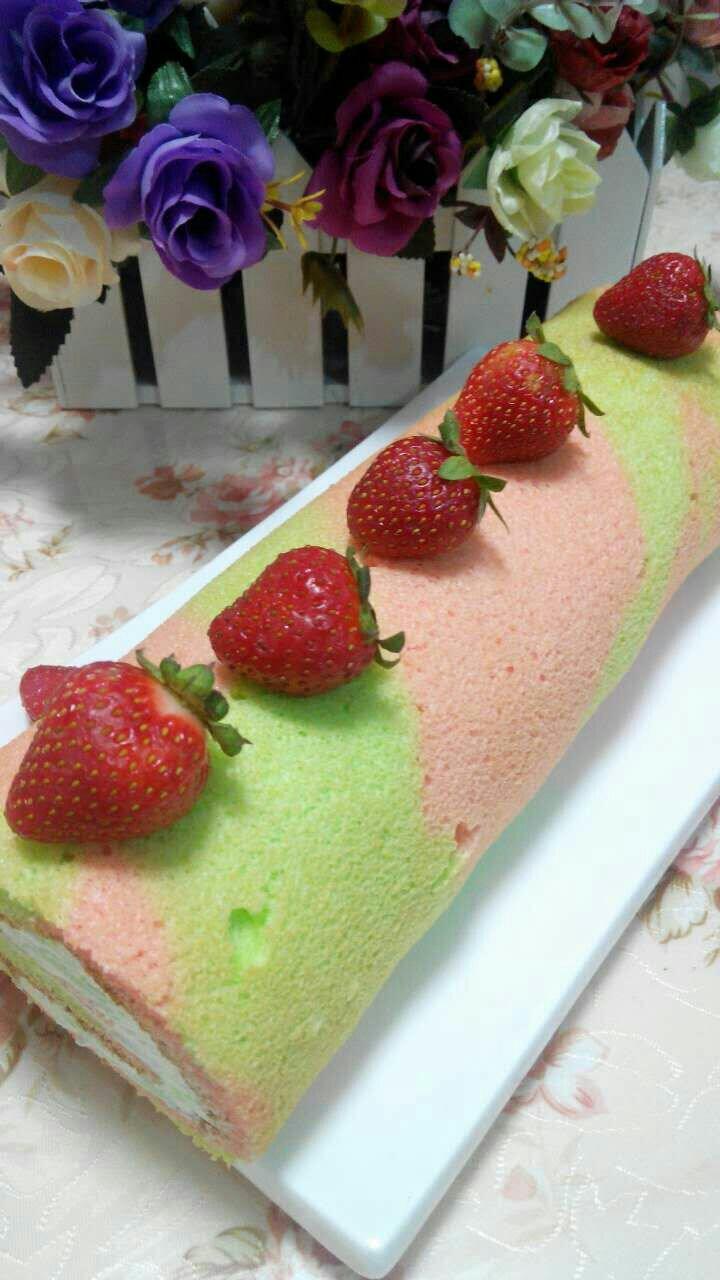 彩虹蛋糕卷的做法 步骤10