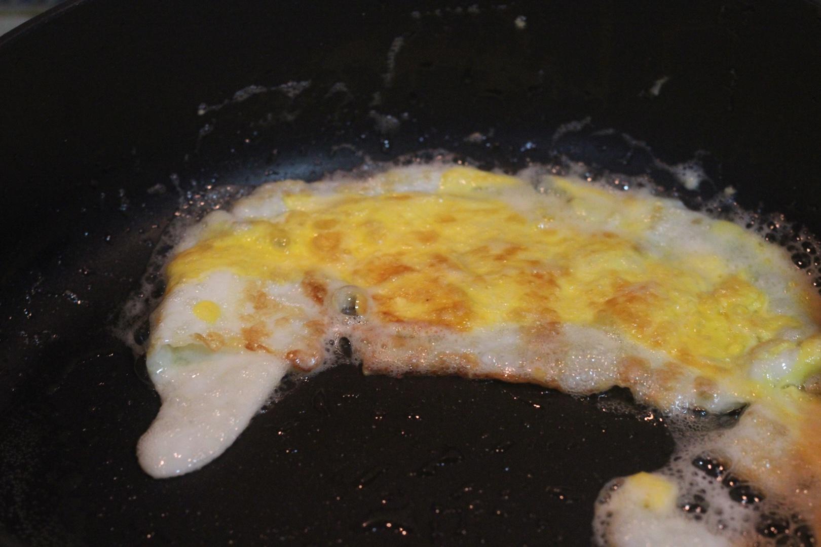 尖椒荷包蛋蓋碼飯的做法 步骤3