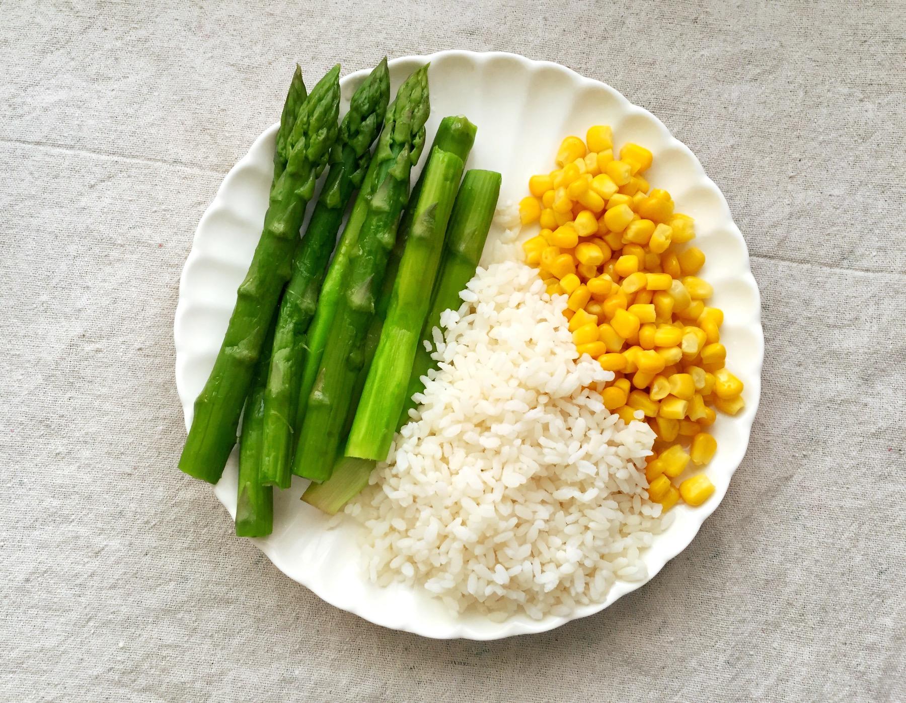 蘆筍白米濃湯的做法 步骤1