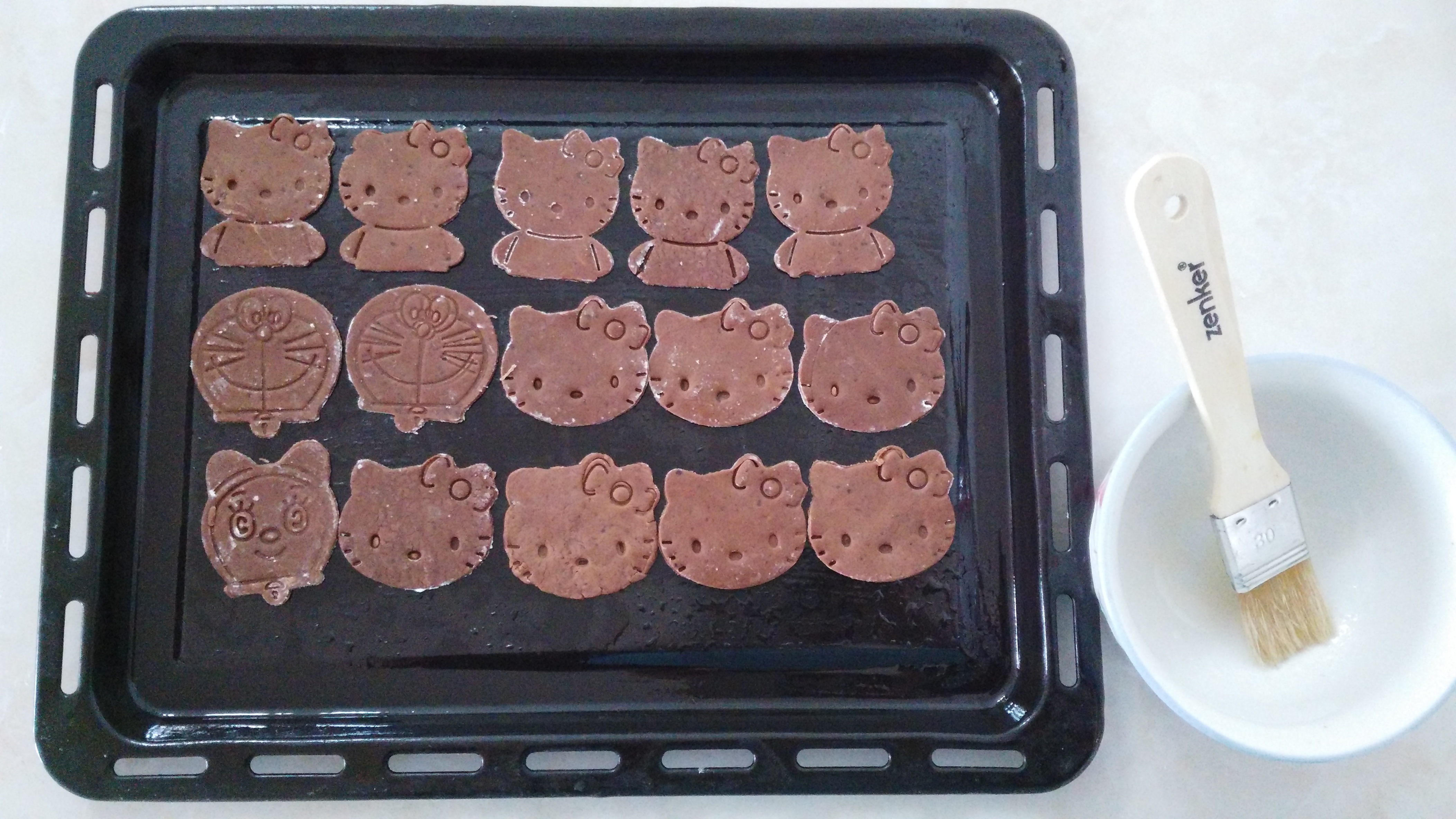 (無黃油牛奶 低糖低油）巧克力餅乾 2種配方的做法 步骤10
