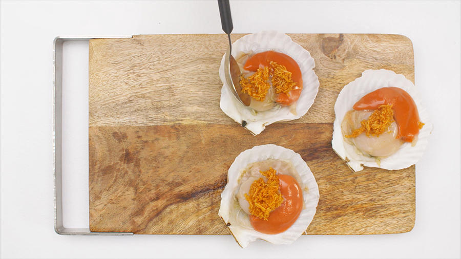 蔥香豆豉蒸扇貝 與 蒜泥粉絲蒸扇貝｜美食臺的做法 步骤9