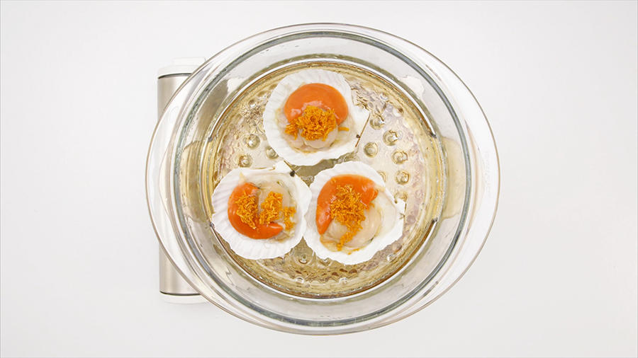 蔥香豆豉蒸扇貝 與 蒜泥粉絲蒸扇貝｜美食臺的做法 步骤10