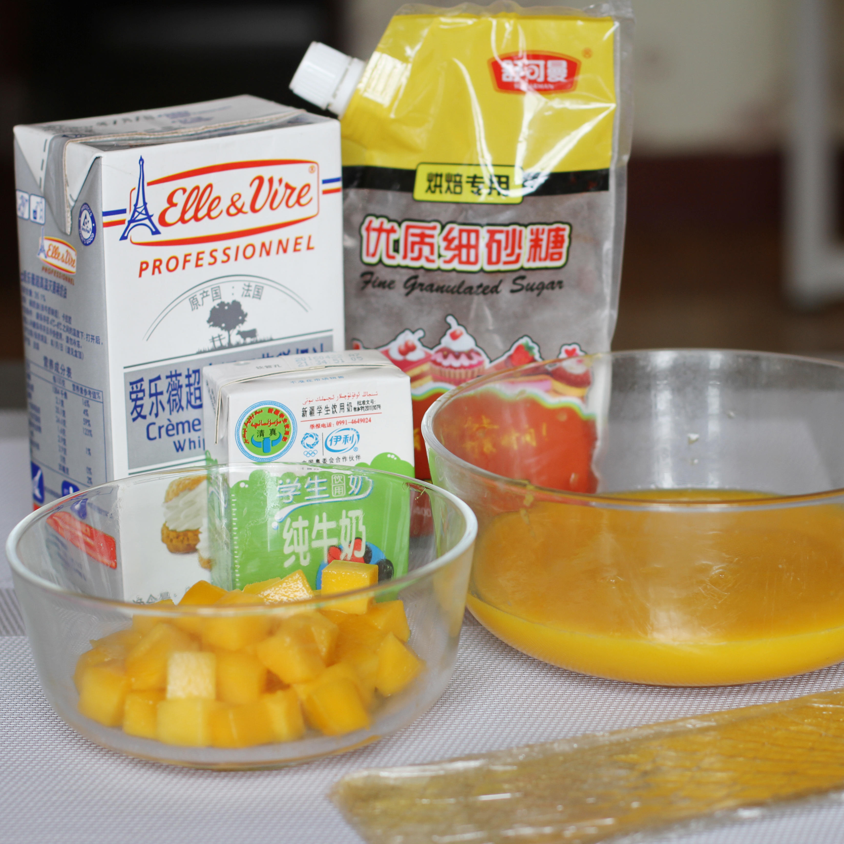 芒果千層蛋糕的做法 步骤10