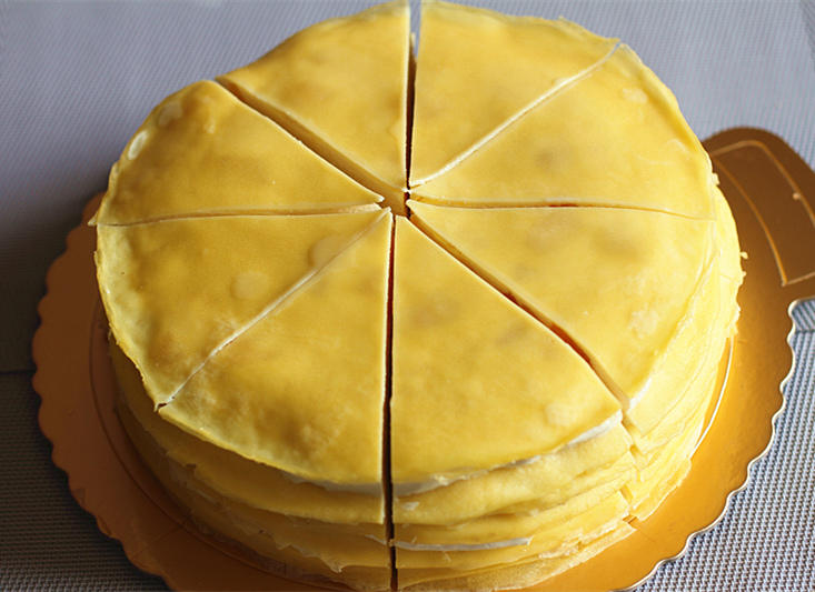 芒果千層蛋糕的做法 步骤25