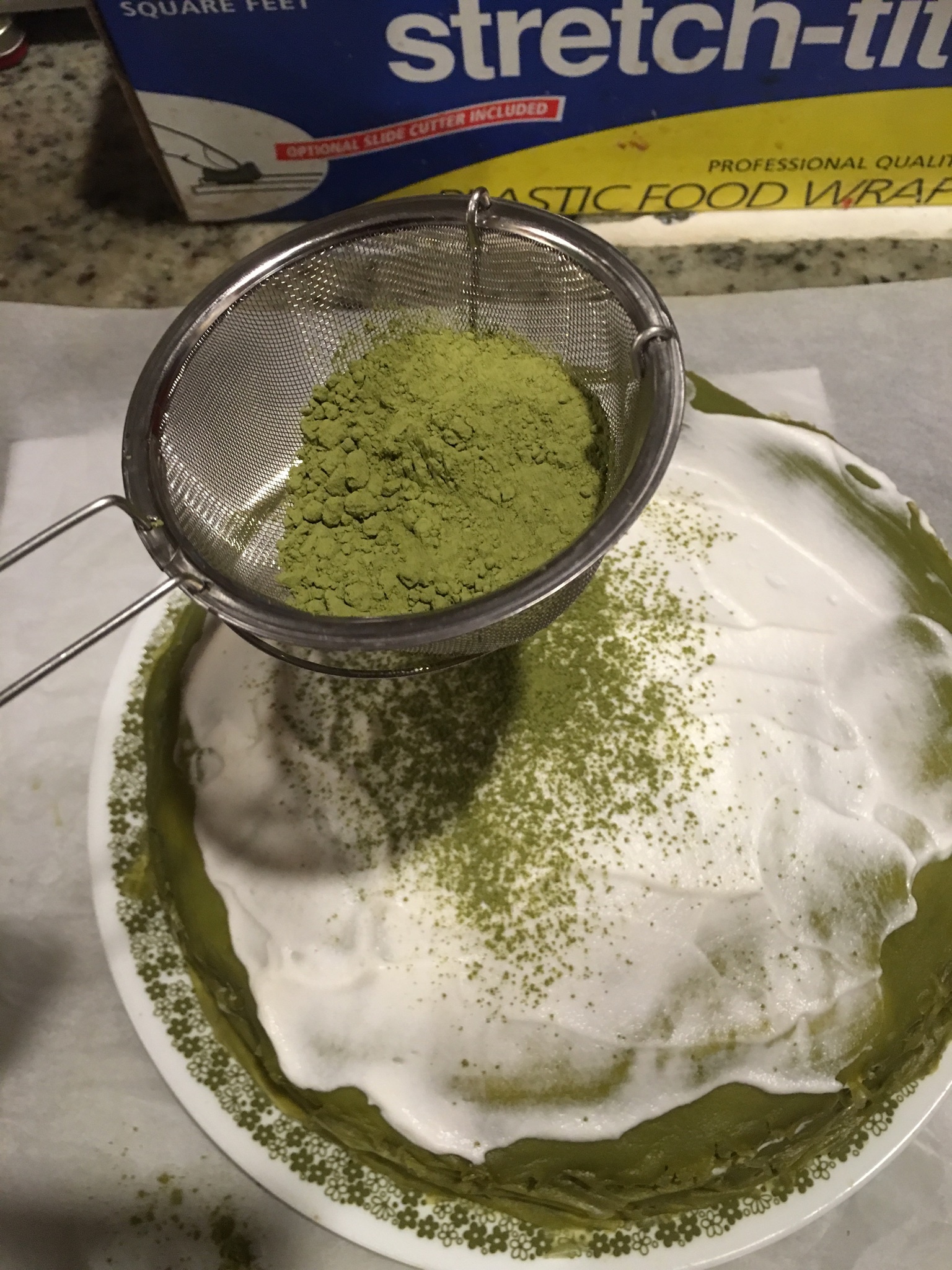 綠茶千層蛋糕的做法 步骤21