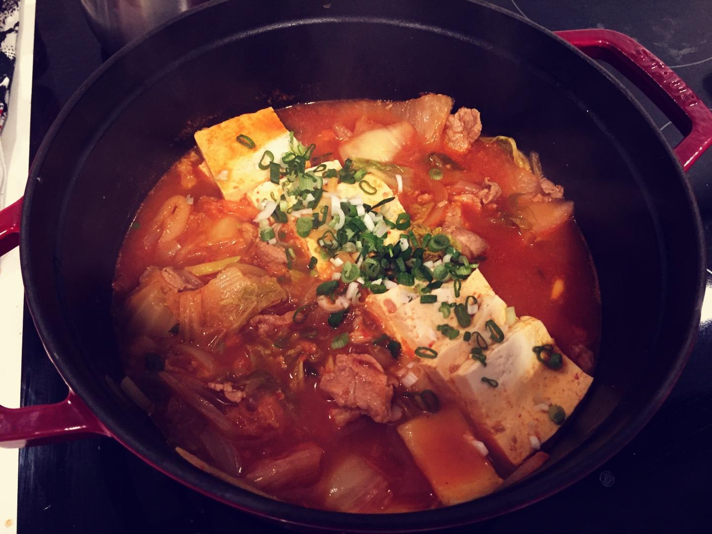 韓式泡菜鍋 （Kimchi jjigae)的做法 步骤4