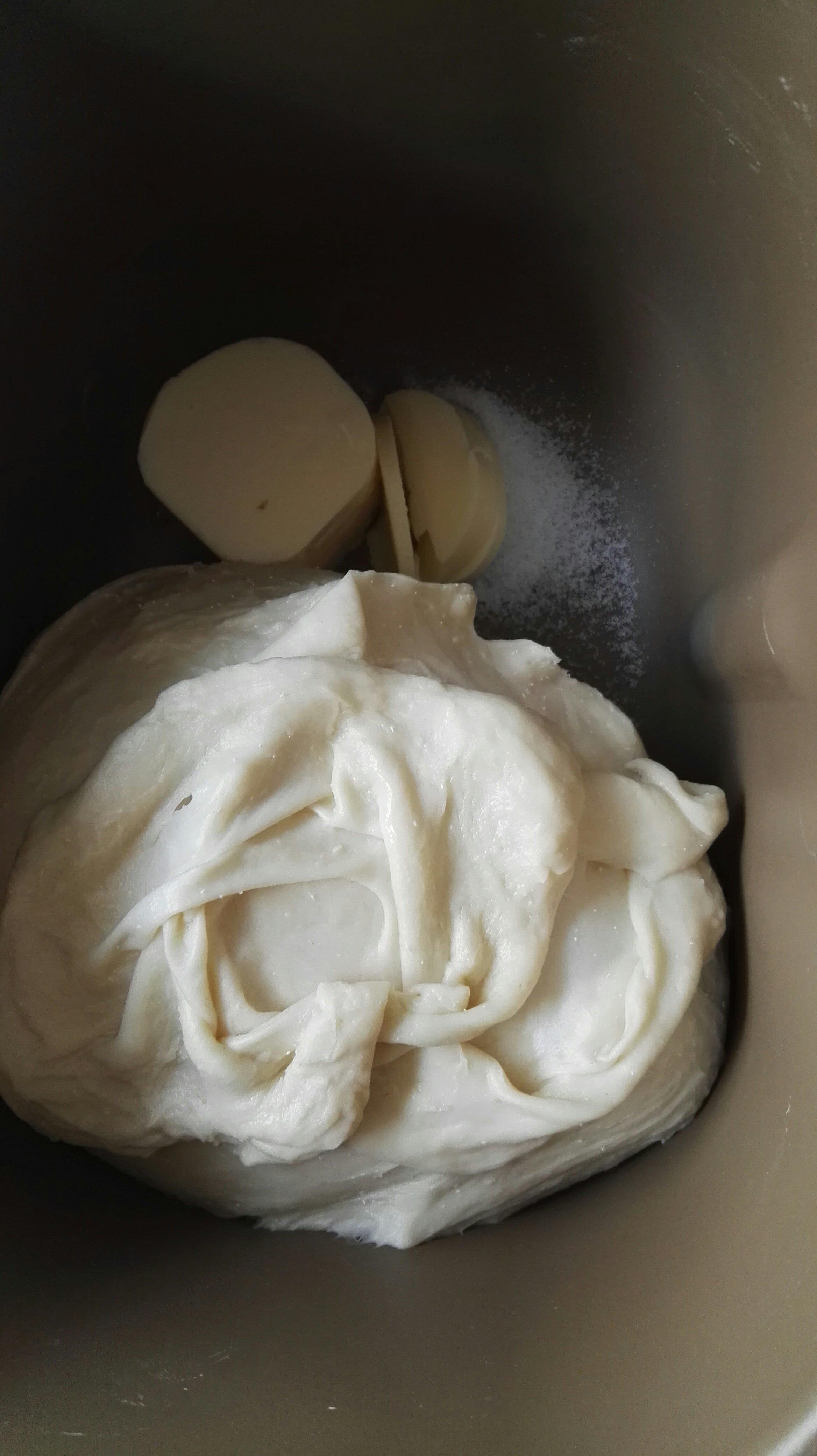【直接法】酸奶蜂蜜吐司（麪包機出膜，imix功能）的做法 步骤5