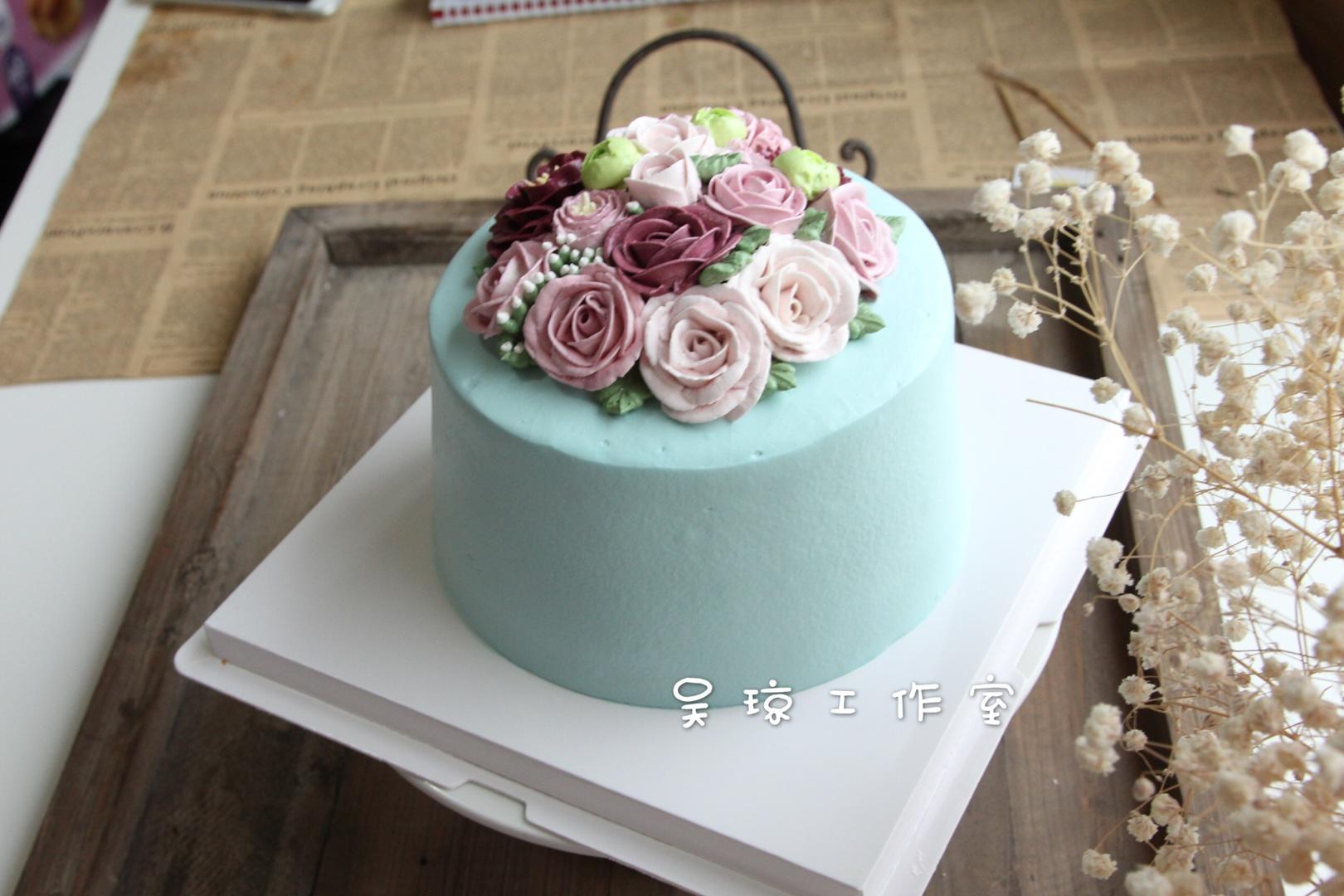 韓式裱花蛋糕欣賞的做法 步骤1