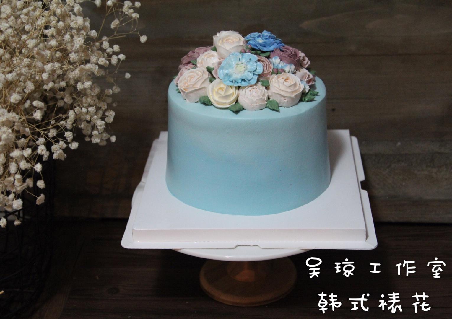韓式裱花蛋糕欣賞的做法 步骤3