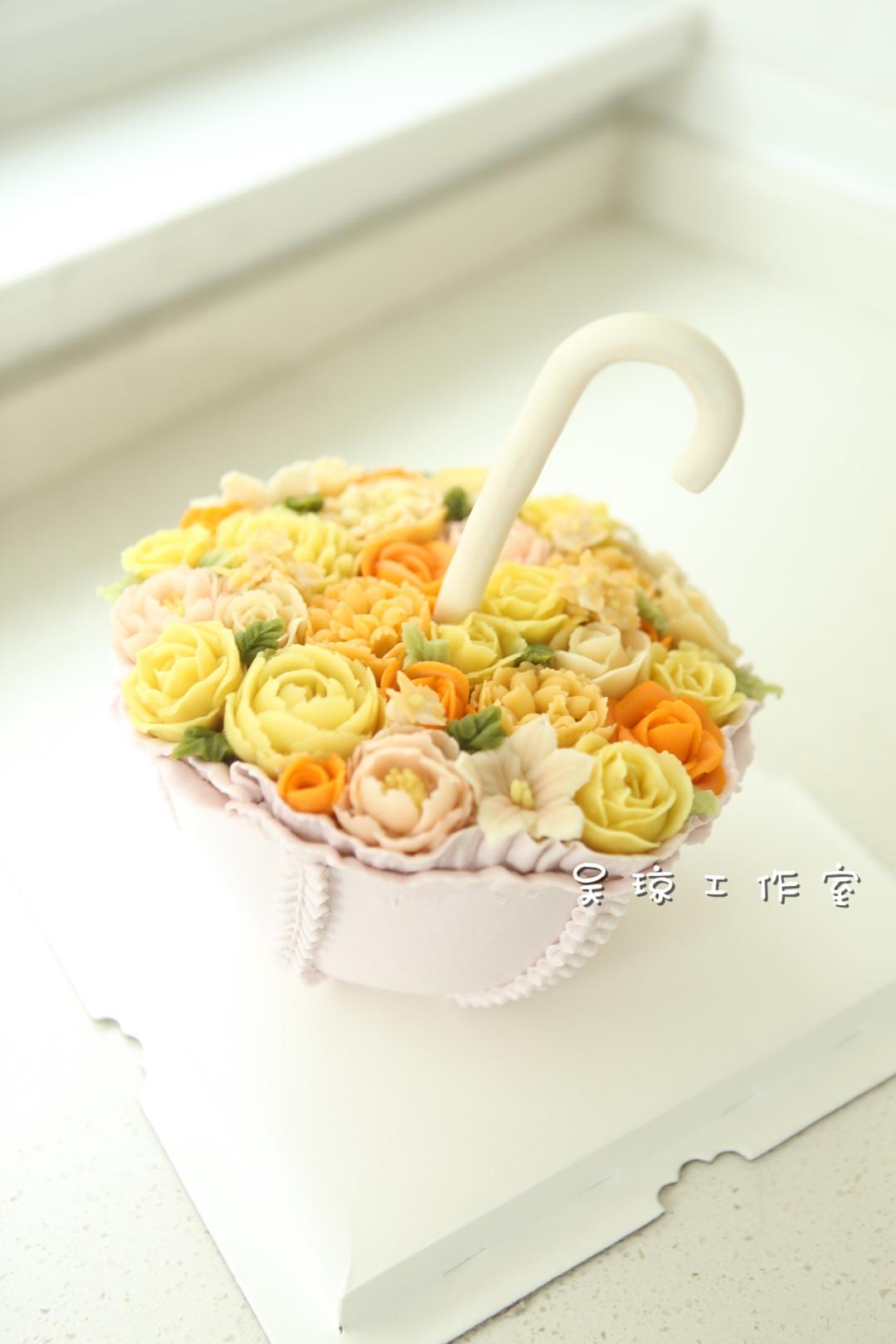 韓式裱花蛋糕欣賞的做法 步骤5