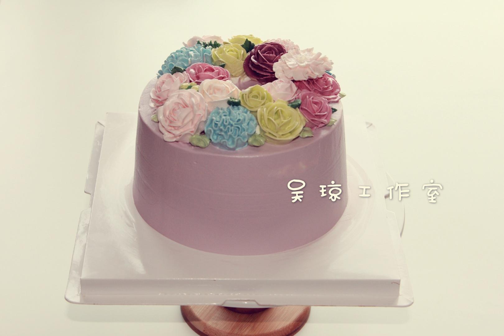 韓式裱花蛋糕欣賞的做法 步骤13