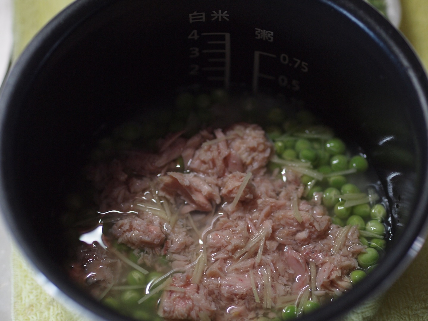金槍魚青豆飯—松下IH電飯煲AC071的做法 步骤4