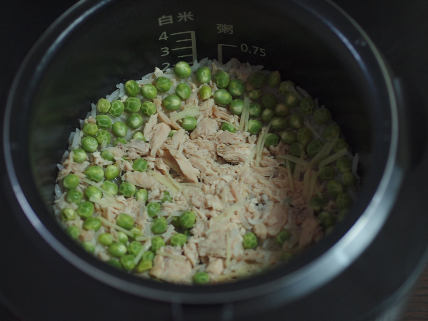 金槍魚青豆飯—松下IH電飯煲AC071的做法 步骤7