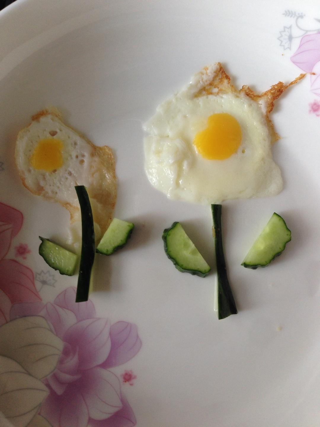 早餐小花雞蛋的做法 步骤4