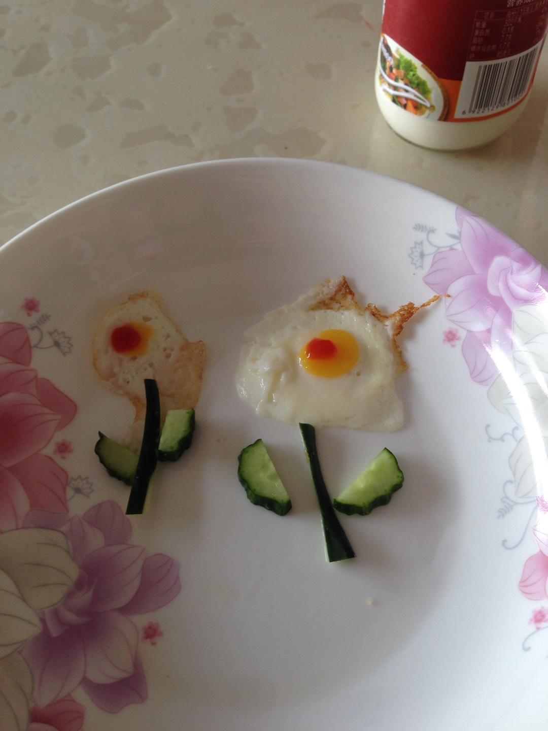 早餐小花雞蛋的做法 步骤5