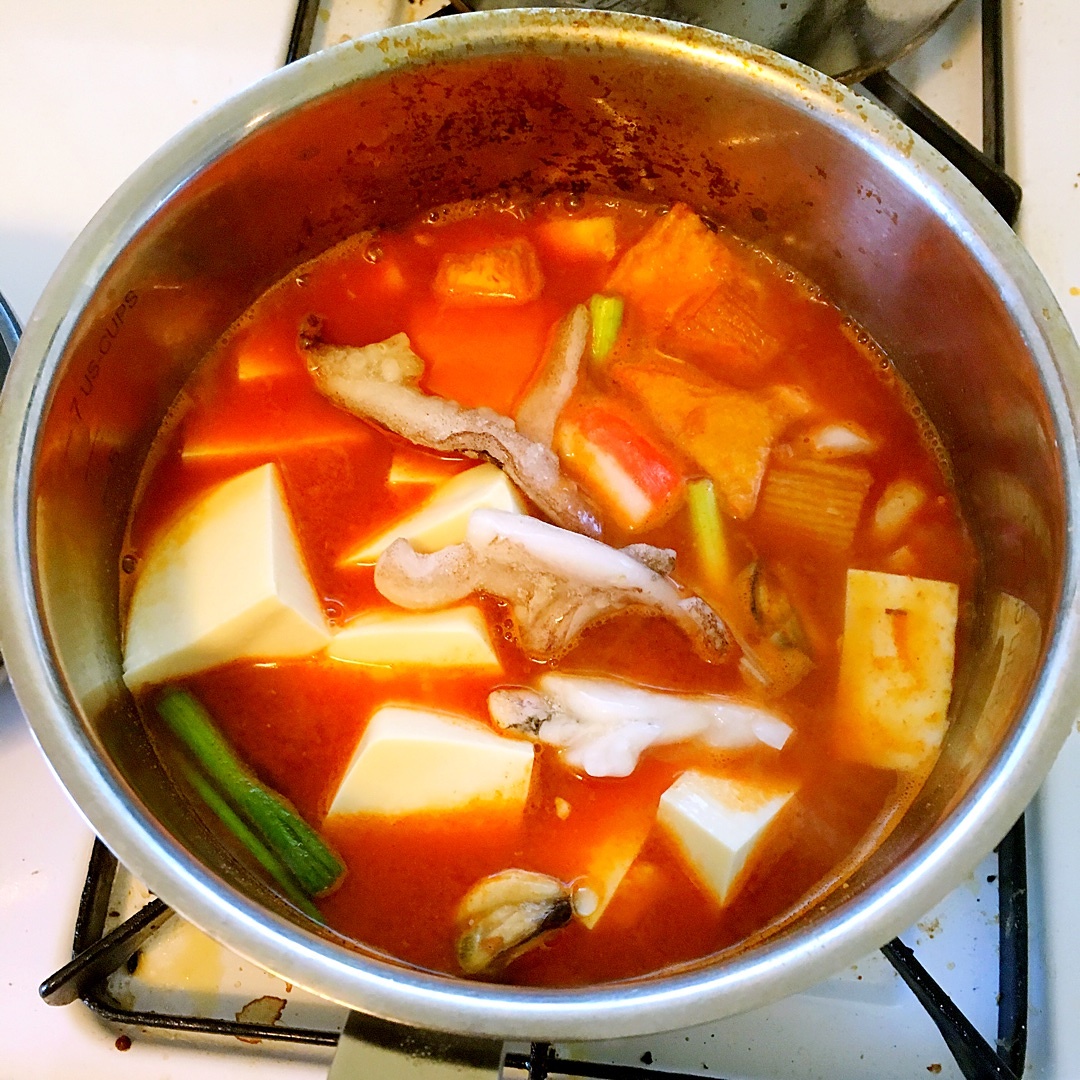 韓式海鮮豆腐湯的做法 步骤3