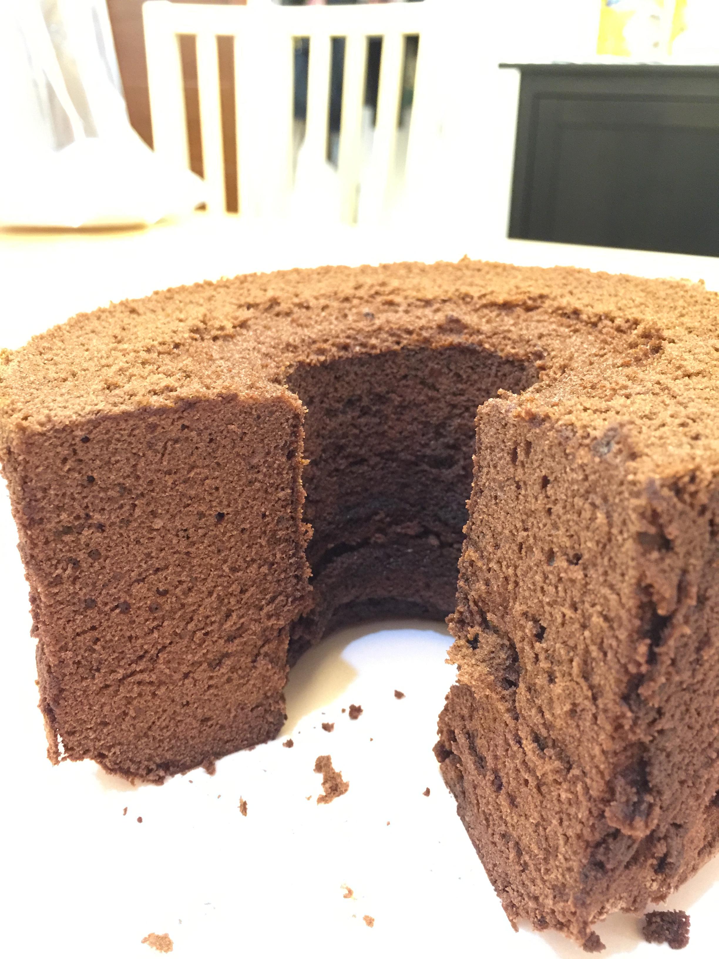 濃醇巧克力戚風蛋糕的做法 步骤13