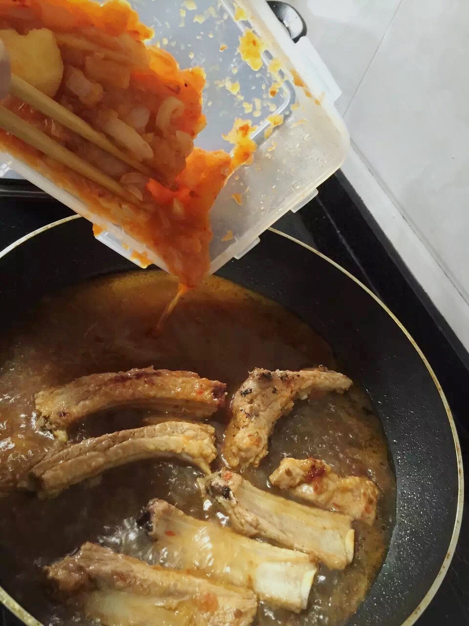 芝士排骨-能在家吃到的韓國美食！的做法 步骤4