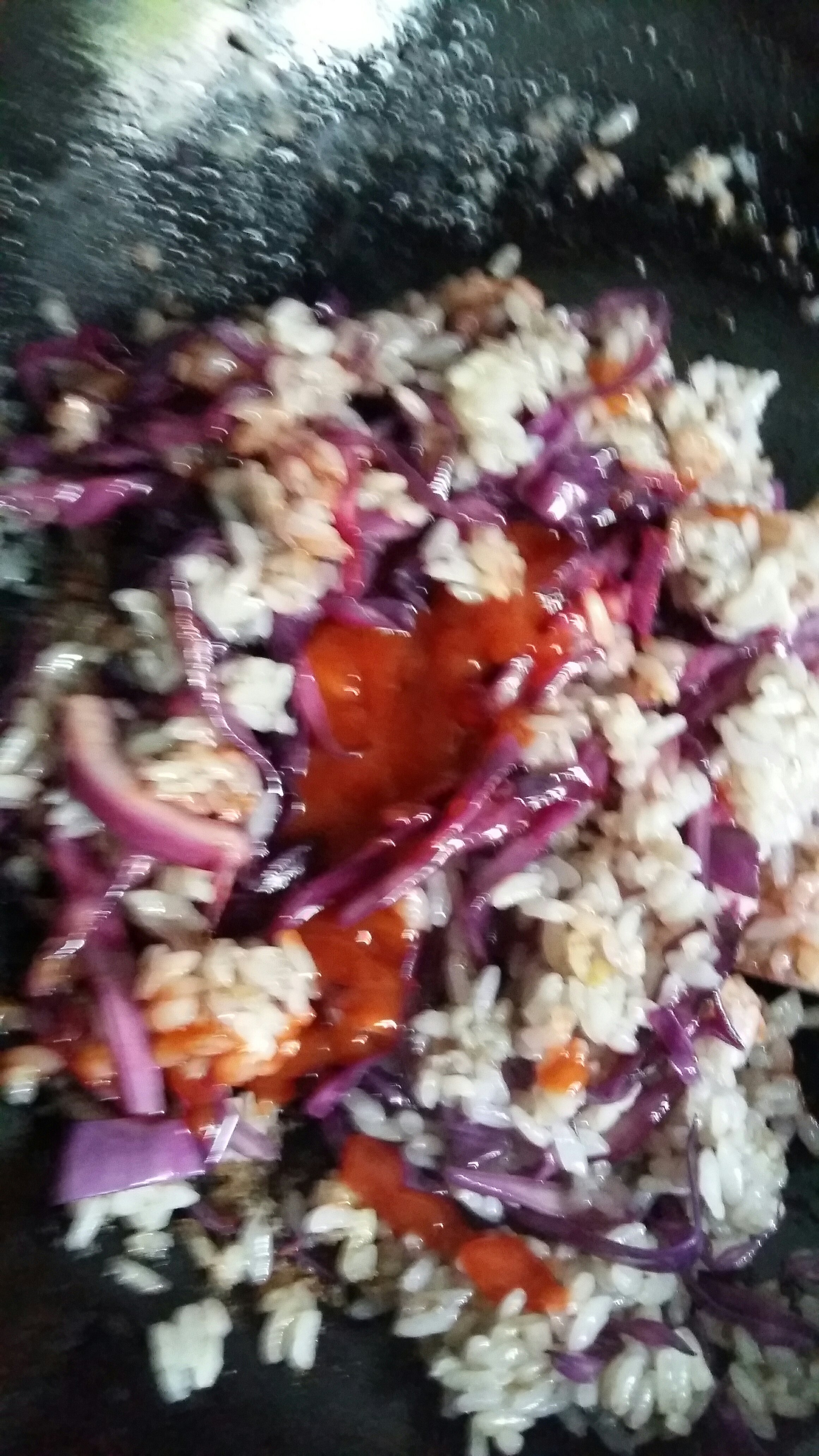 紫甘藍炒飯的做法 步骤5