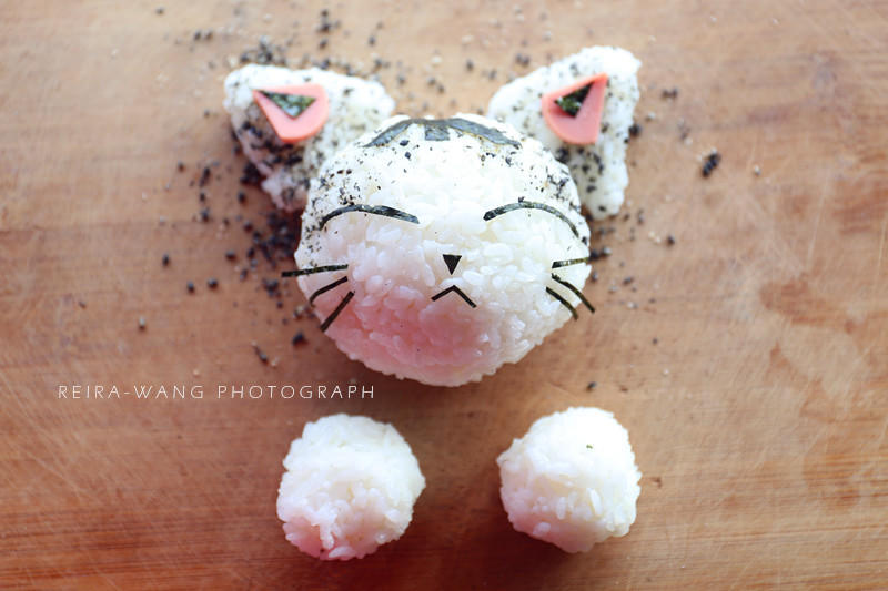 咖哩飯糰之小喵咪的做法 步骤10