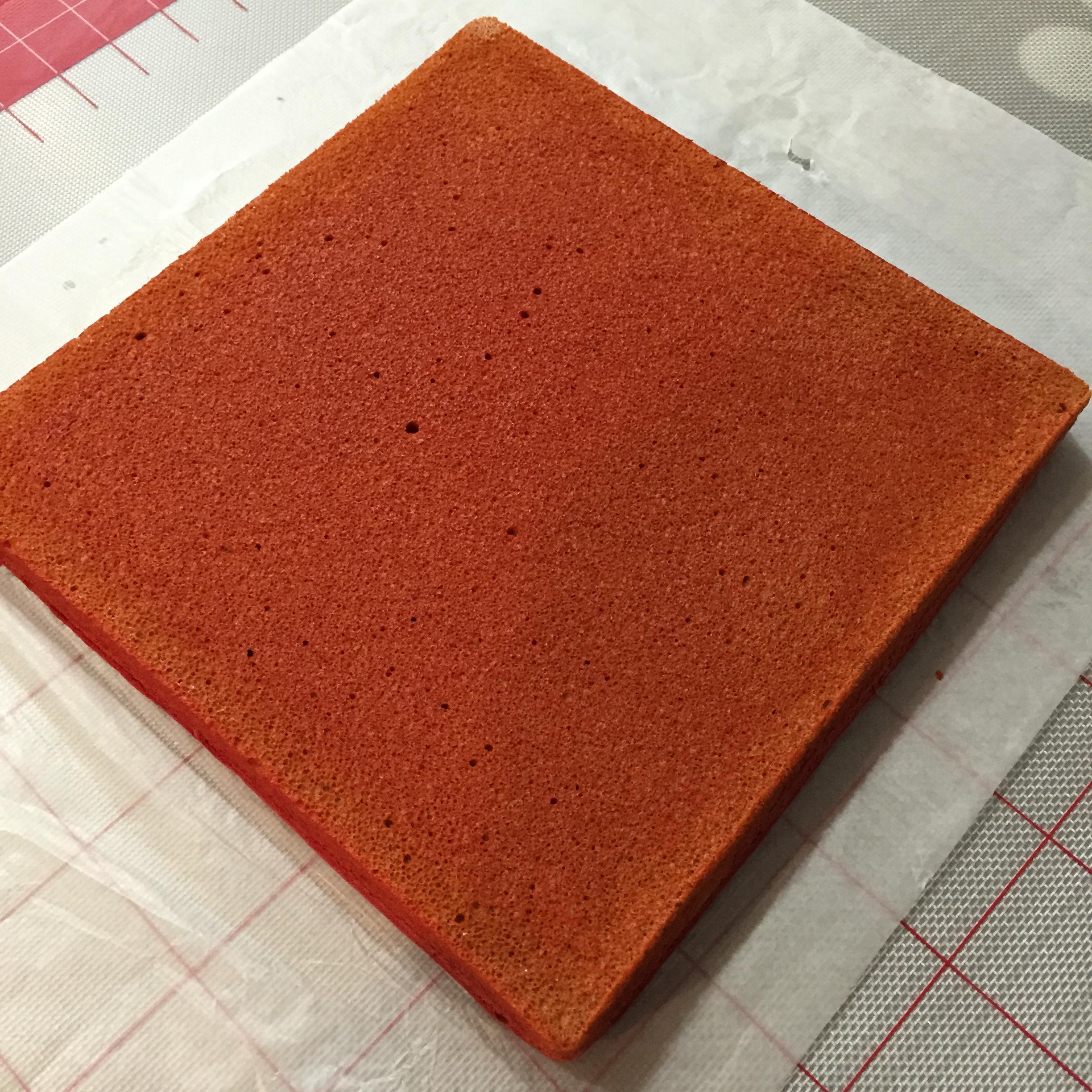 偽紅絲絨蛋糕卷-----紅甜菜根蛋糕卷的做法 步骤10