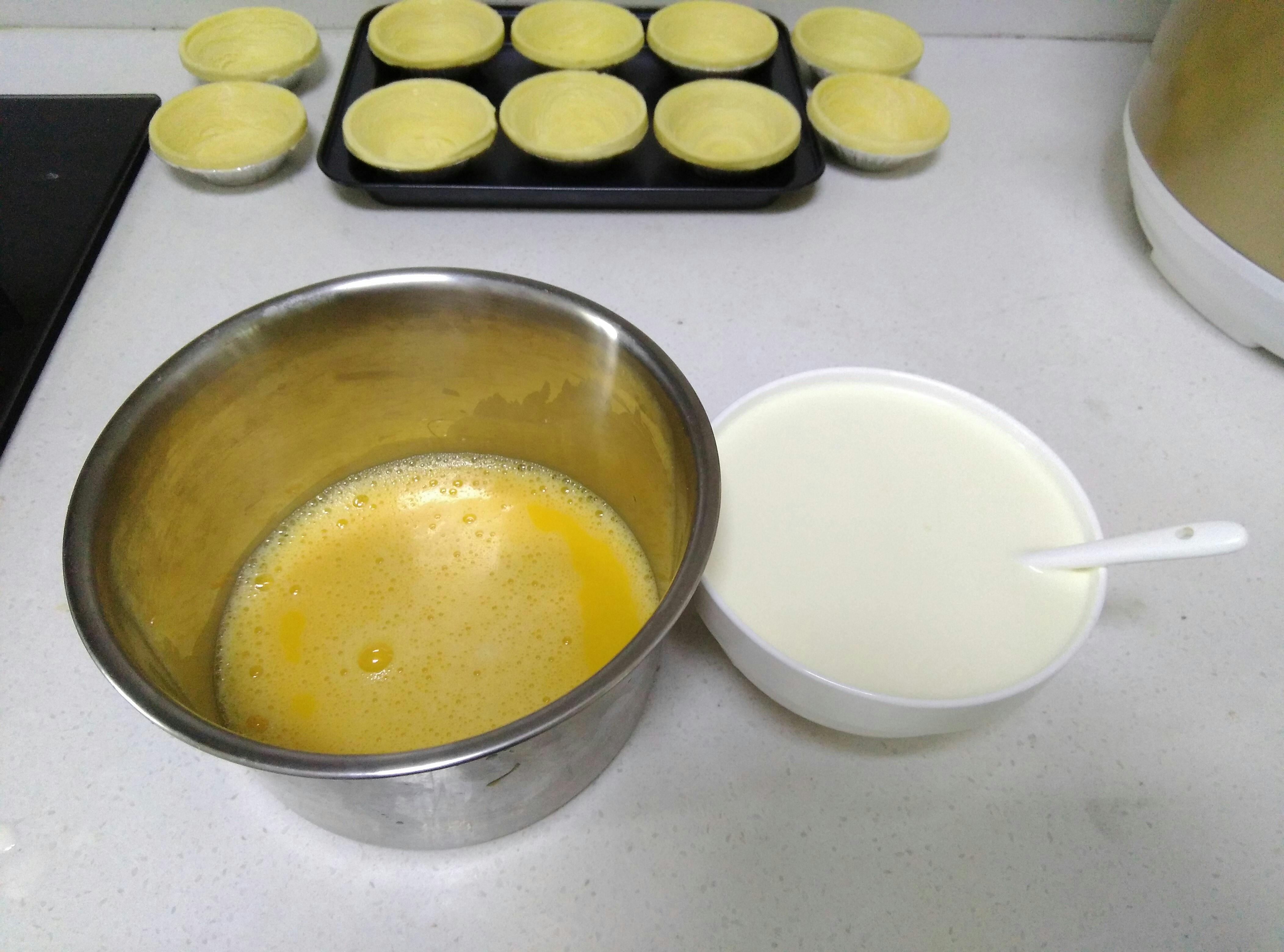 迷你烤箱之葡式蛋撻（全蛋）的做法 步骤3