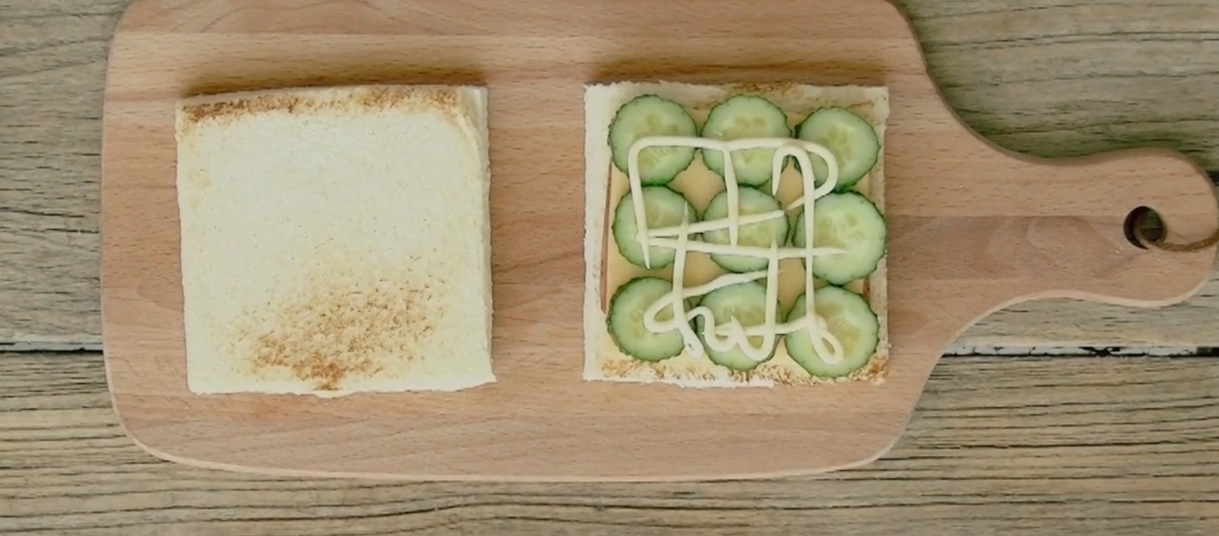 早餐：火腿芝士黃瓜三明治的做法 步骤6