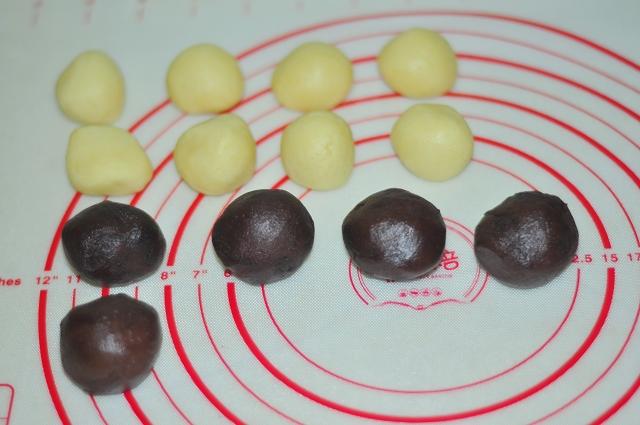 巧克力斑紋餅乾的做法 步骤8