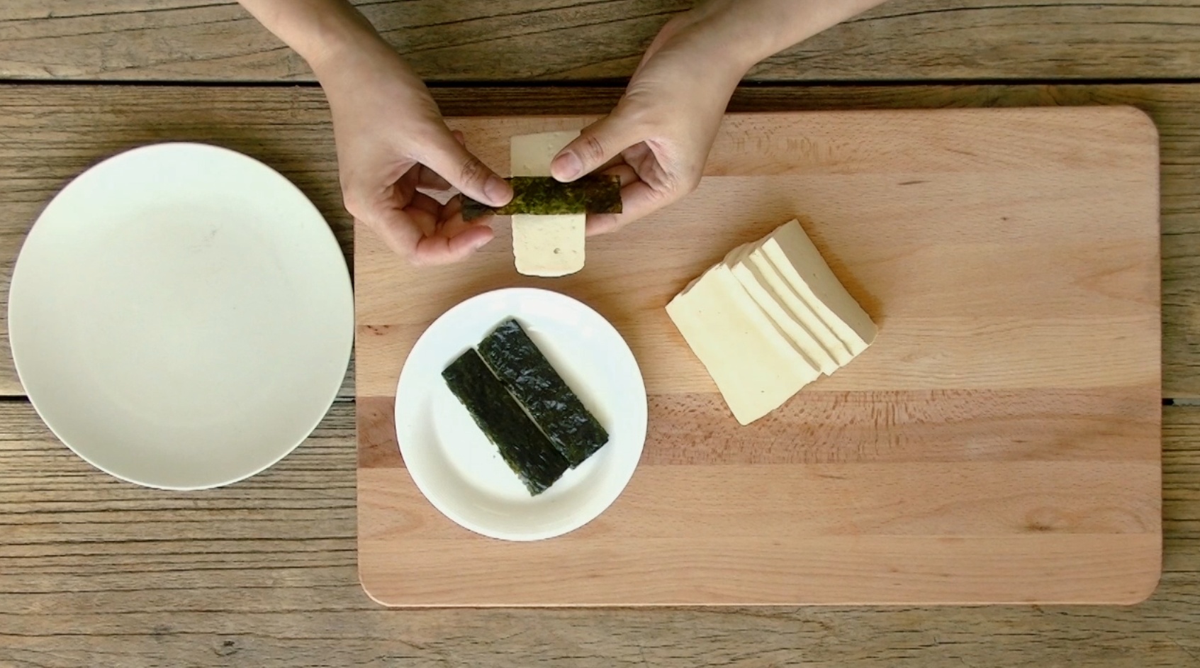早餐：照燒海苔豆腐的做法 步骤2