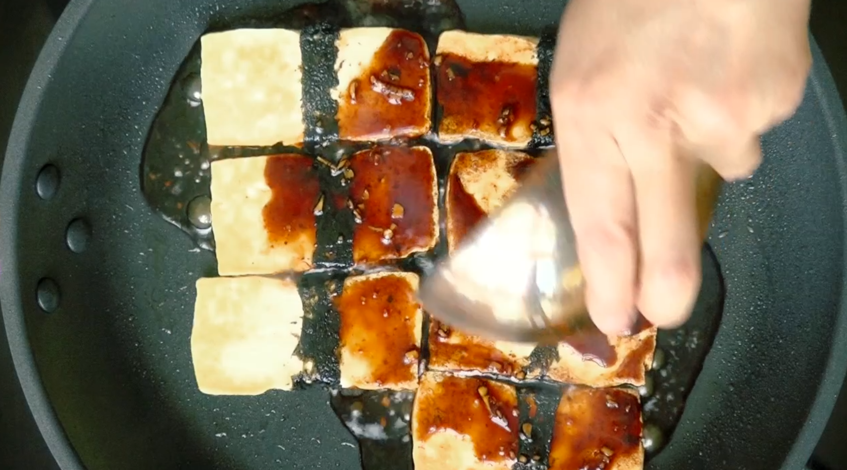 早餐：照燒海苔豆腐的做法 步骤5