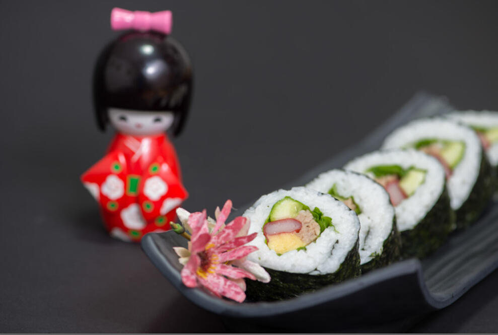 日本金槍魚蟹肉壽司的做法 步骤10