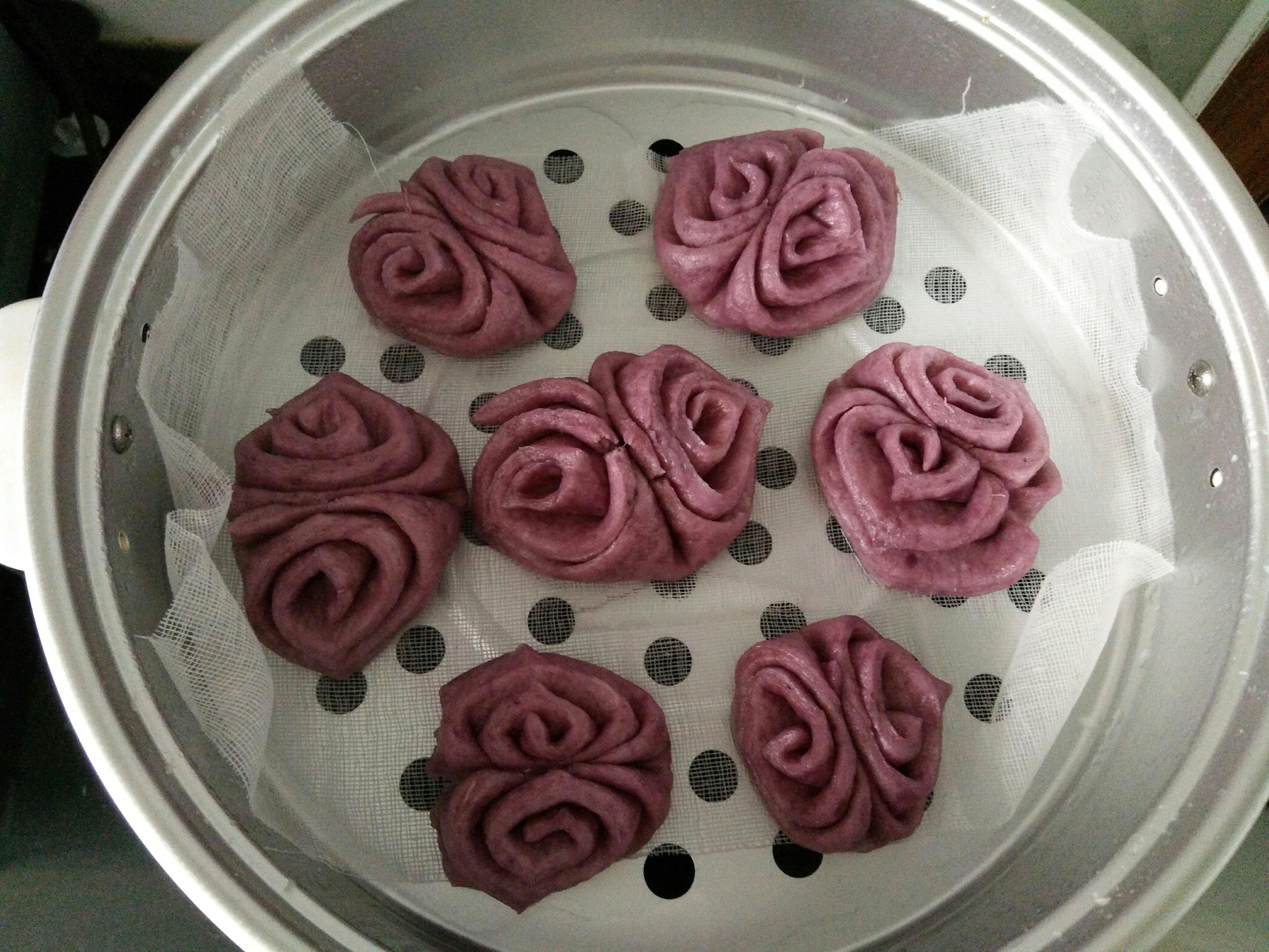 紫薯花捲的做法 步骤7