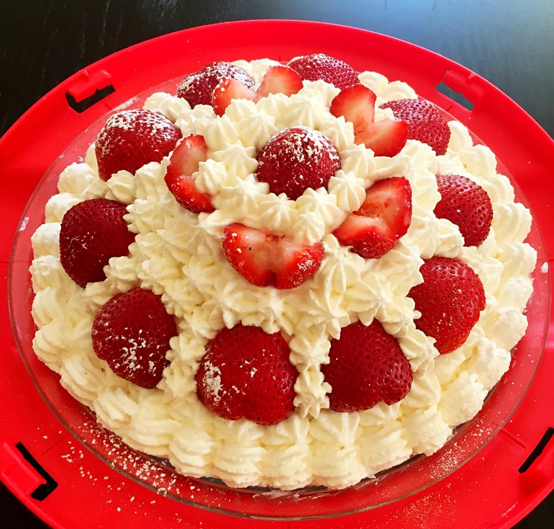 草莓炸彈蛋糕（白巧克力慕斯+草莓慕斯雙層內餡兒）的做法 步骤8