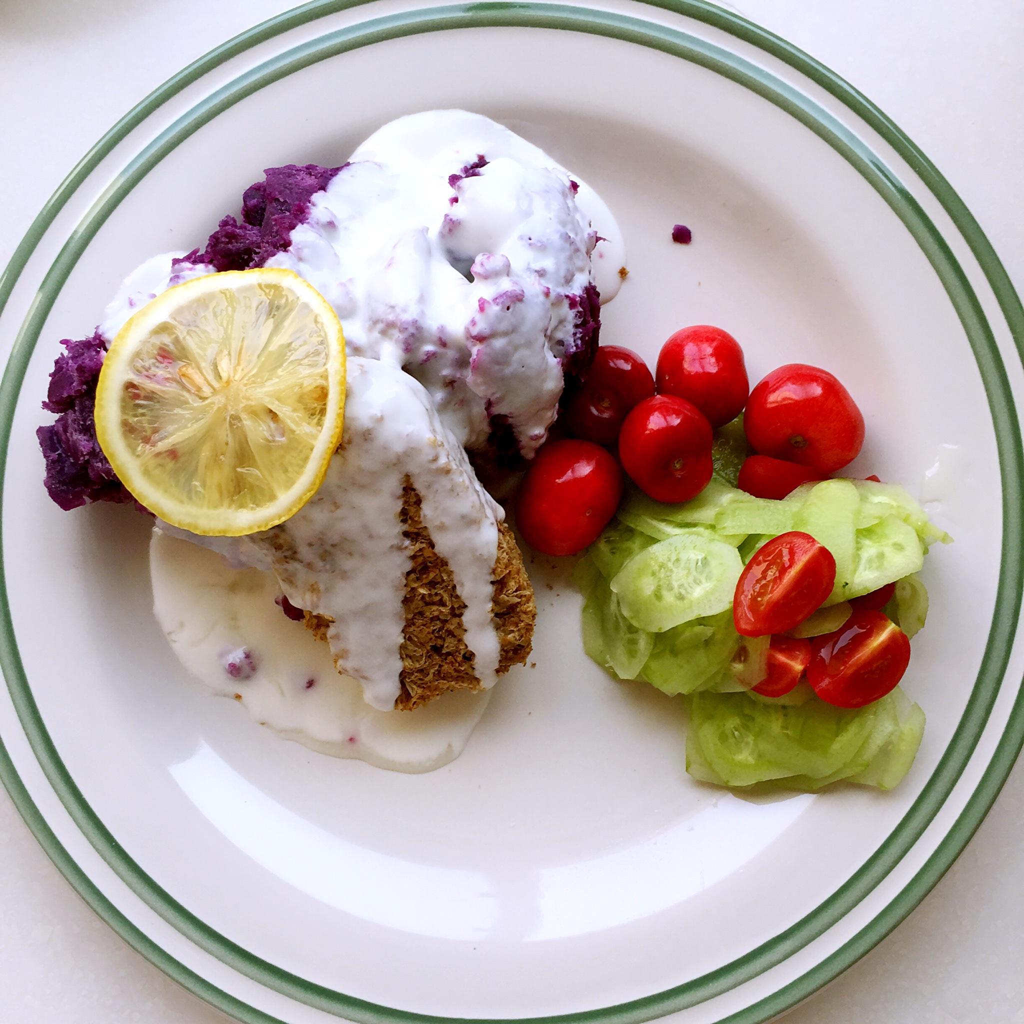 元氣早餐#紫薯檸檬酸奶#減脂減肥的做法 步骤1