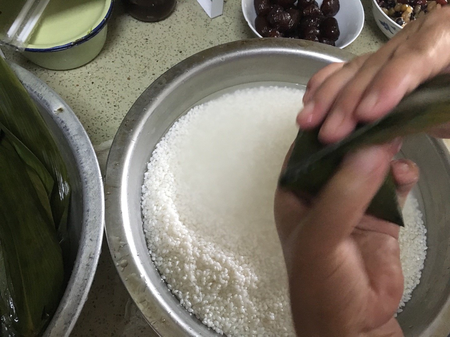 金絲小棗蜜豆粽子的做法 步骤10