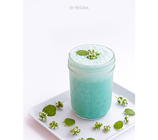 【增肌減脂】藍冰洋 螺旋藻高蛋白 smoothie的做法 步骤2